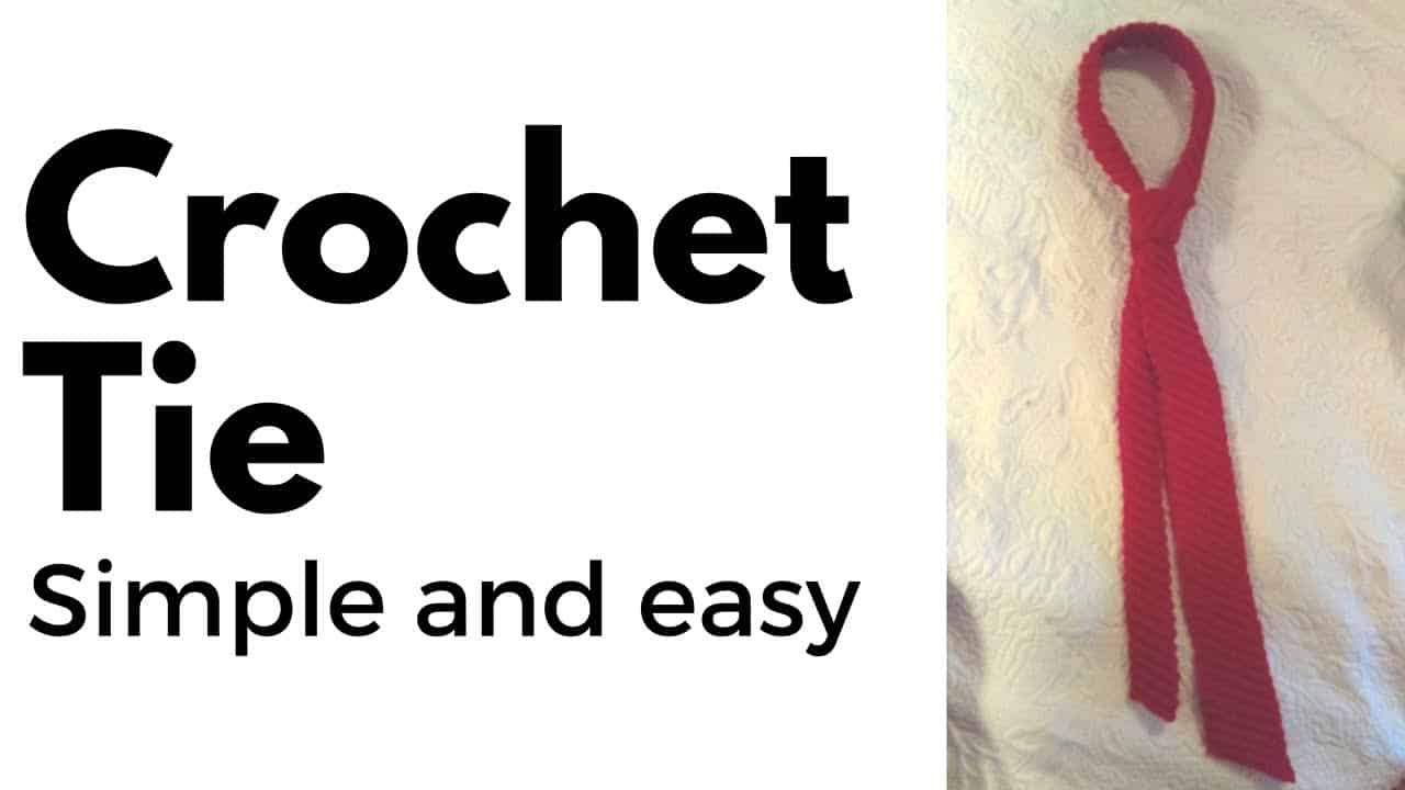 crochet tie video tutorial