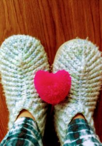 Heart Puff and Slippers