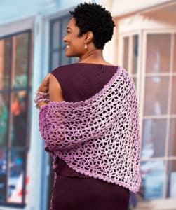 Lacy Isosceles Crochet Scarf