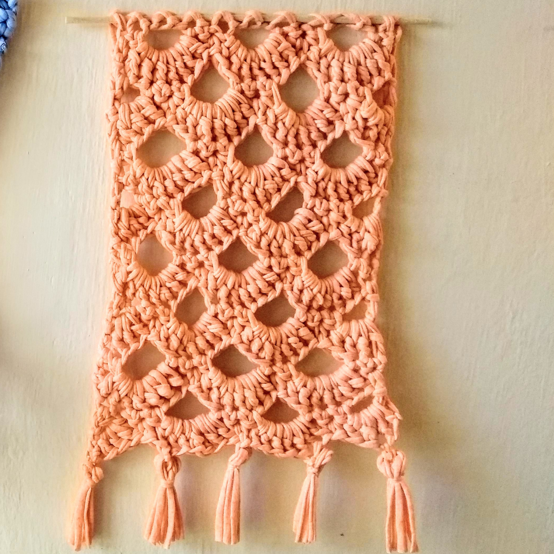 crochet wall hanging