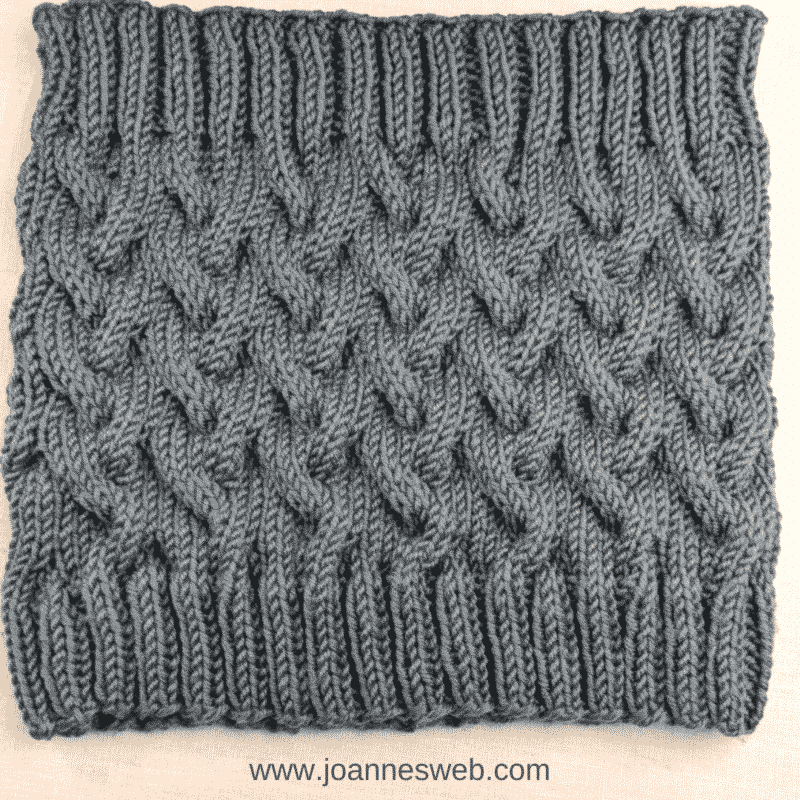 Knitted Cable Infinity Scarf