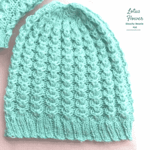 Knitted Lotus Flower Beanie Hat Tutorial