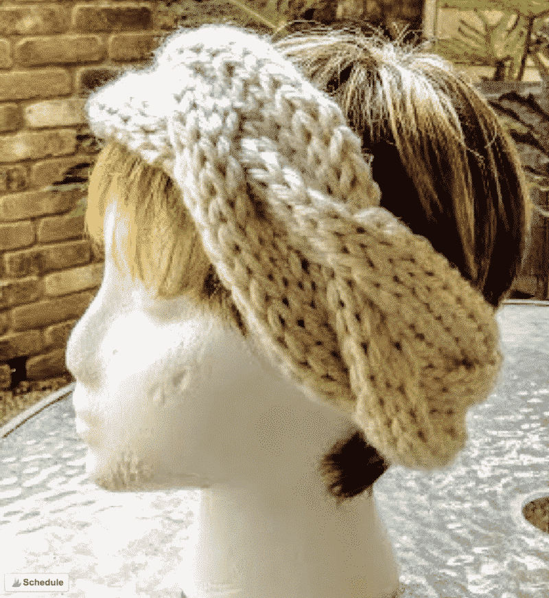 Knitted Braid Headband Tutorial