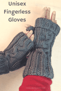 Knitted Unisex Fingerless Gloves