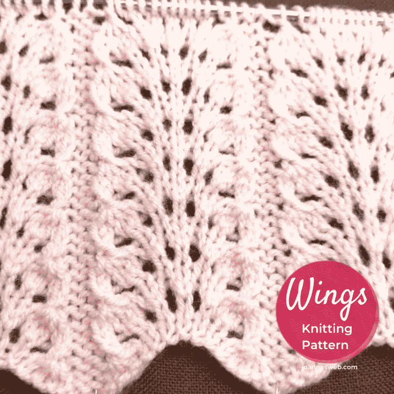 Wings Knitting Stitch Pattern