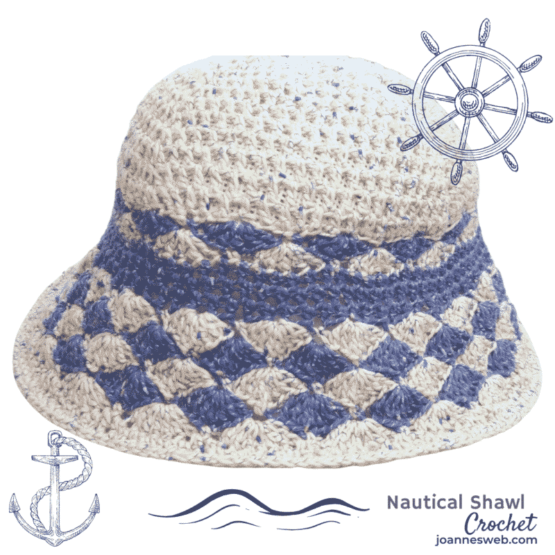 Nautical Crochet Hat