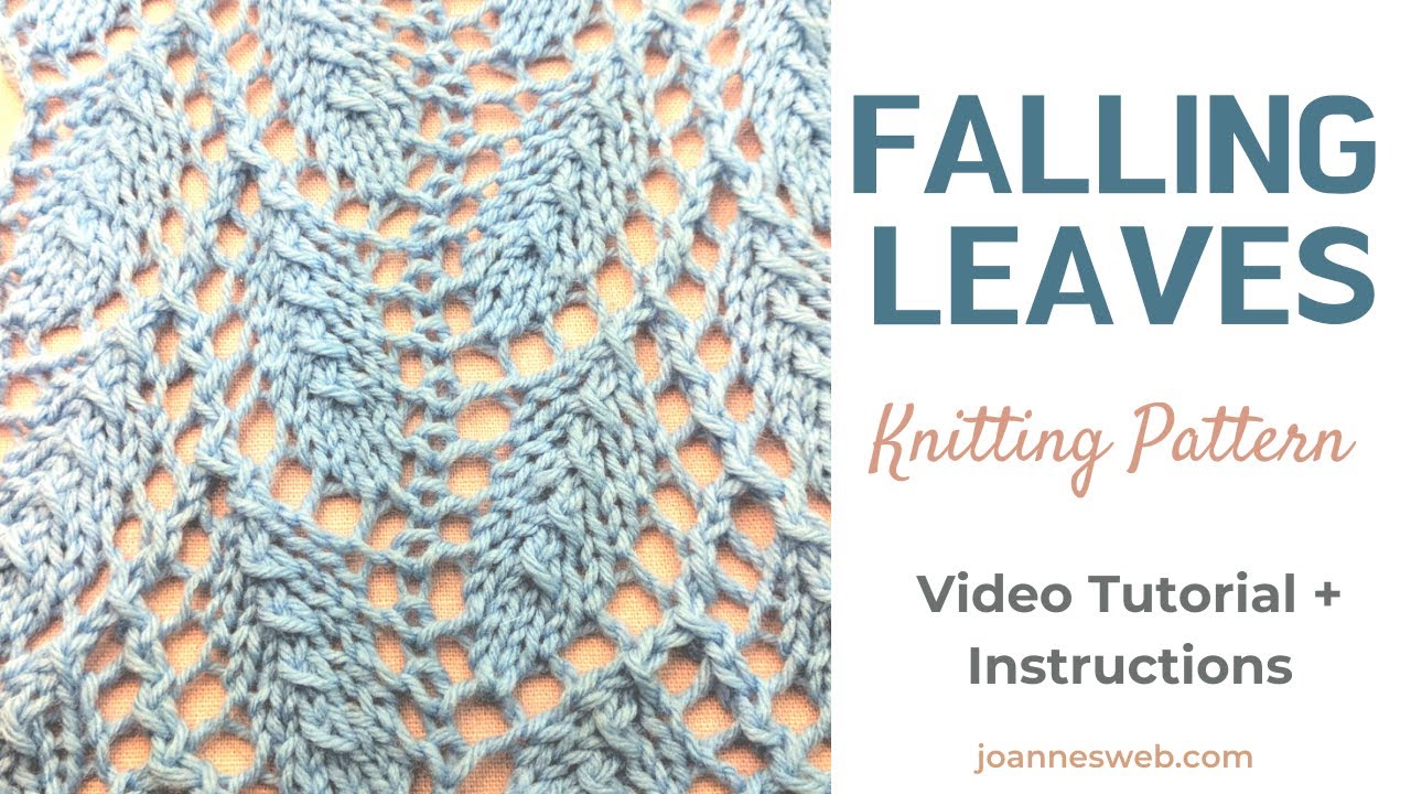 falling leaves knitting patter