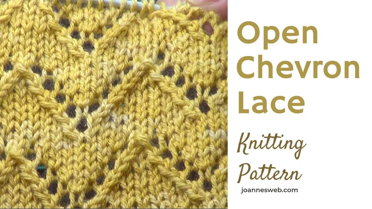 open chevron lace knitting pattern