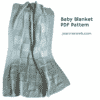 Checkered Baby Blanket Knitting Pattern - Reversible Squared Knit Pattern PDF - Image 2