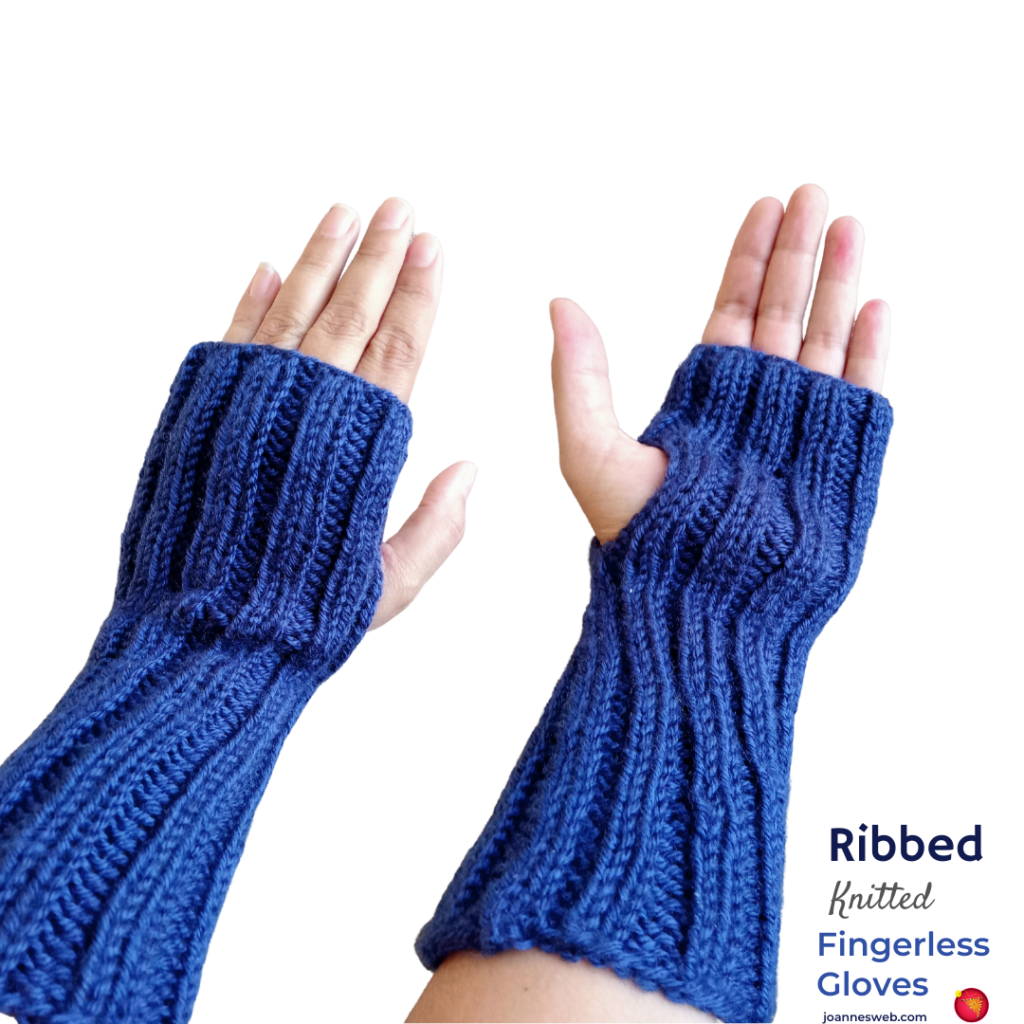 Learn How To Knit Ribbed Fingerless Gloves - Fingerless Glove Knitting ...