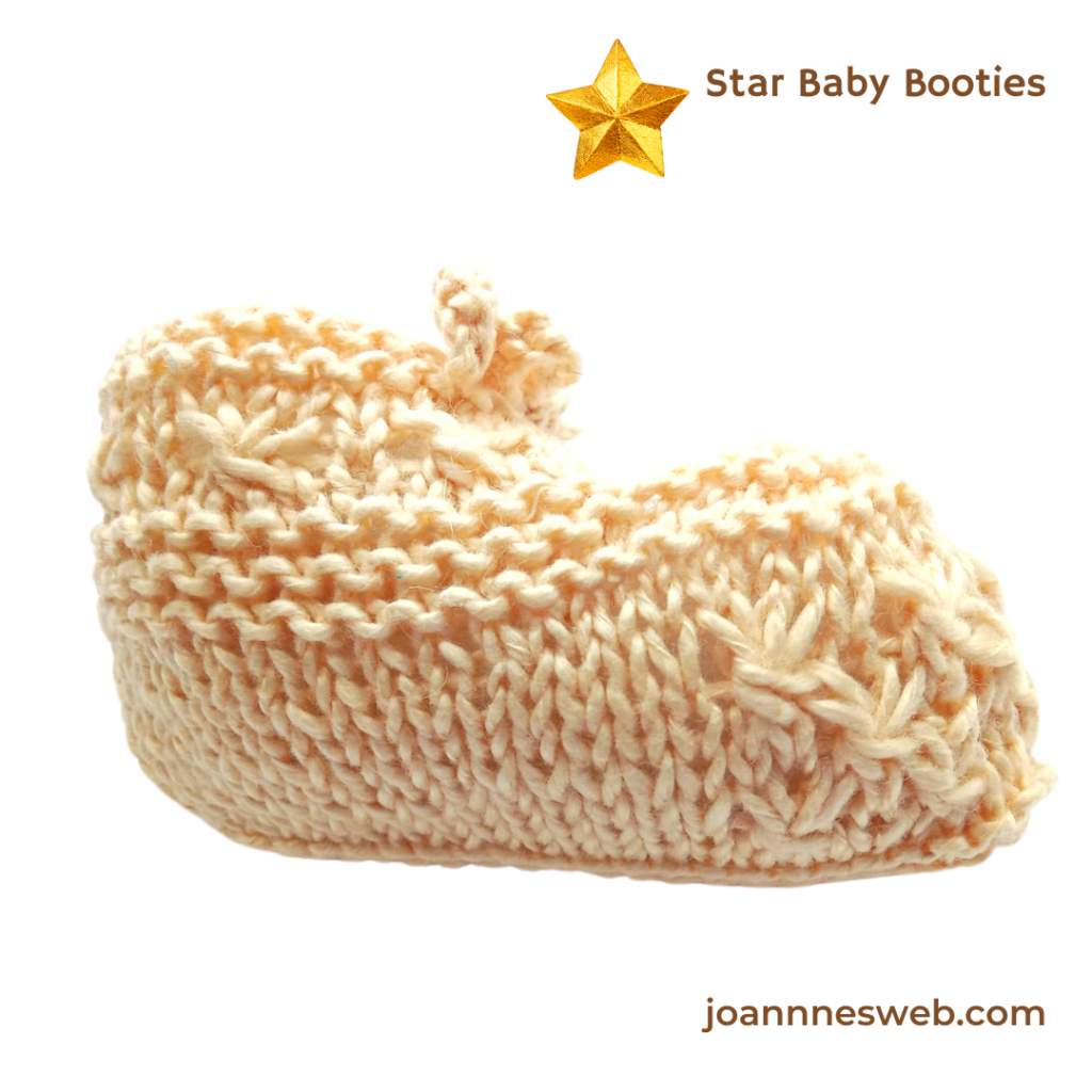 Star Baby Booties Knitting Pattern- Quick Knitted Gifts