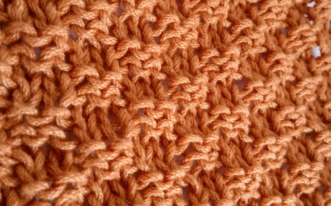 Double Moss Knitting Stitch Pattern – 4 -Row Repeat Knitting Pattern