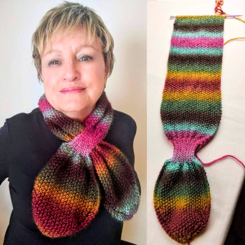 Keyhole Scarf Knitting Pattern