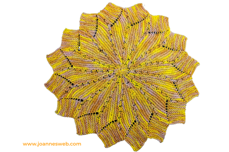 Sunny Placemat Knitting Pattern