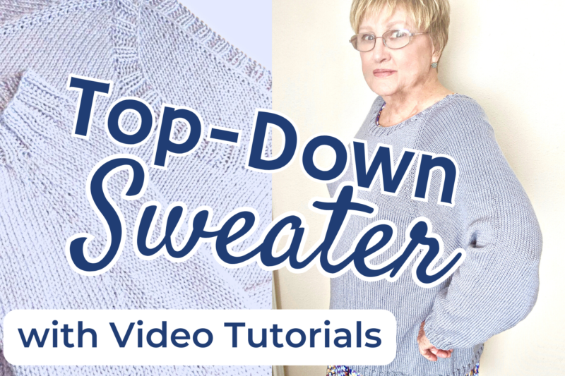 How to knit a top down sweater