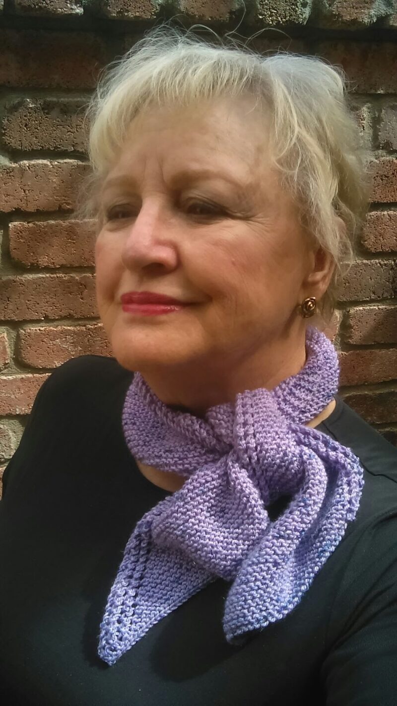 knitted french scarf