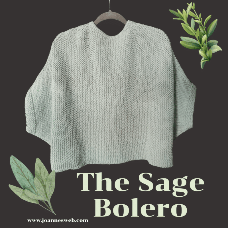 large bolero jacket knitting pattern