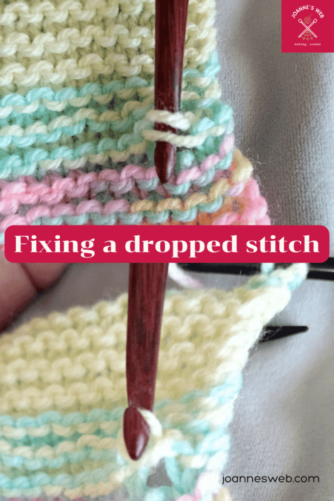 Fixing dropped stitches